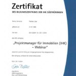 Projektmanager Immobilien (IHK)